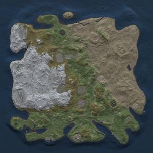 Thumbnail Rust Map: Procedural Map, Size: 4250, Seed: 735447740, 19 Monuments