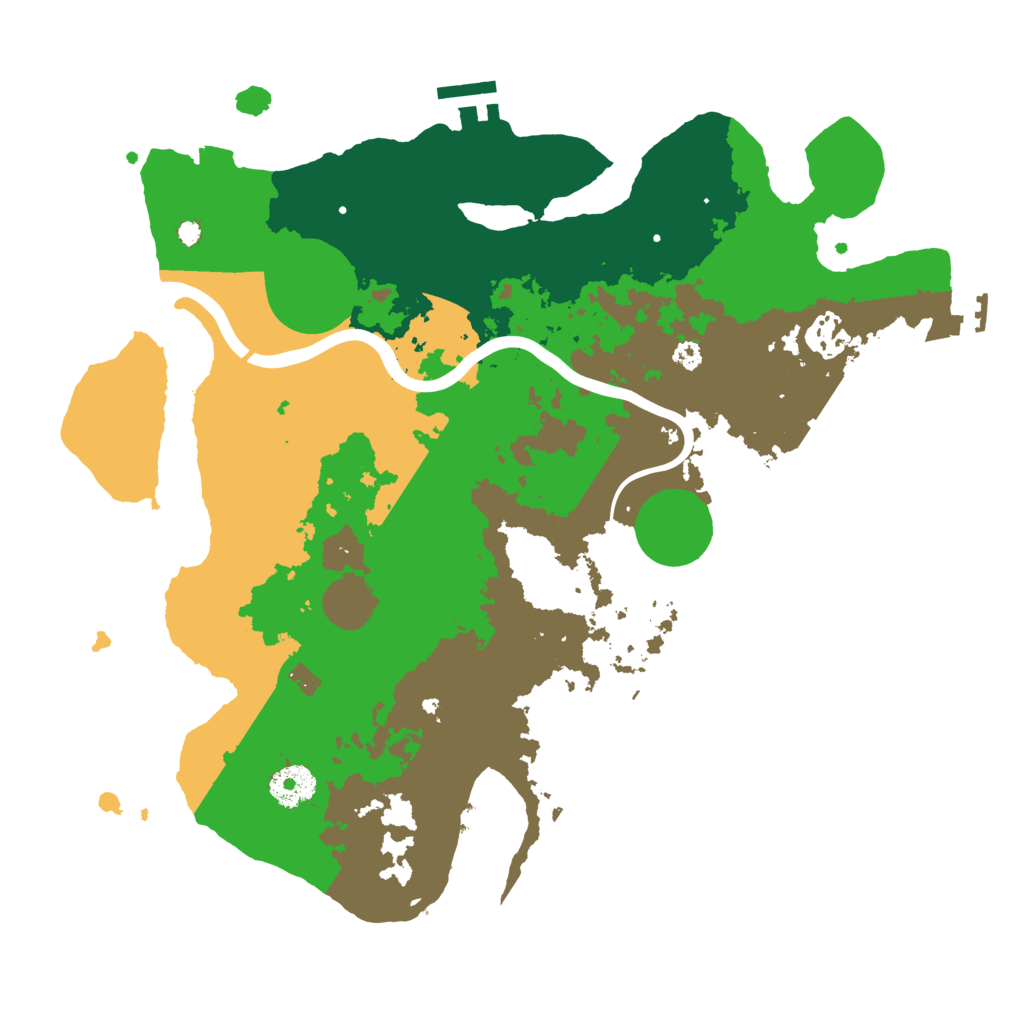 Biome Rust Map: Procedural Map, Size: 3500, Seed: 149786555