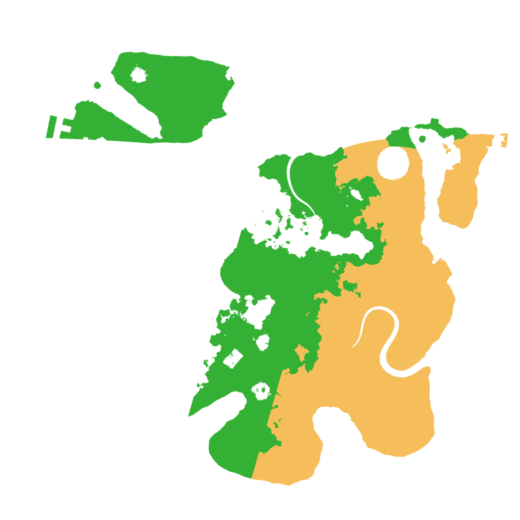 Biome Rust Map: Procedural Map, Size: 3000, Seed: 31797