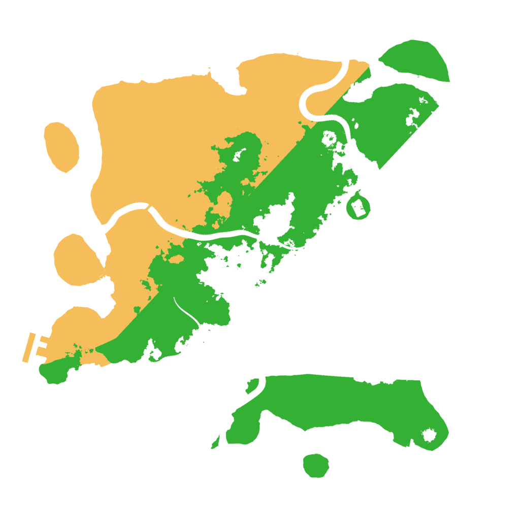 Biome Rust Map: Procedural Map, Size: 3500, Seed: 1526578105