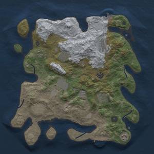 Thumbnail Rust Map: Procedural Map, Size: 3500, Seed: 897210, 17 Monuments