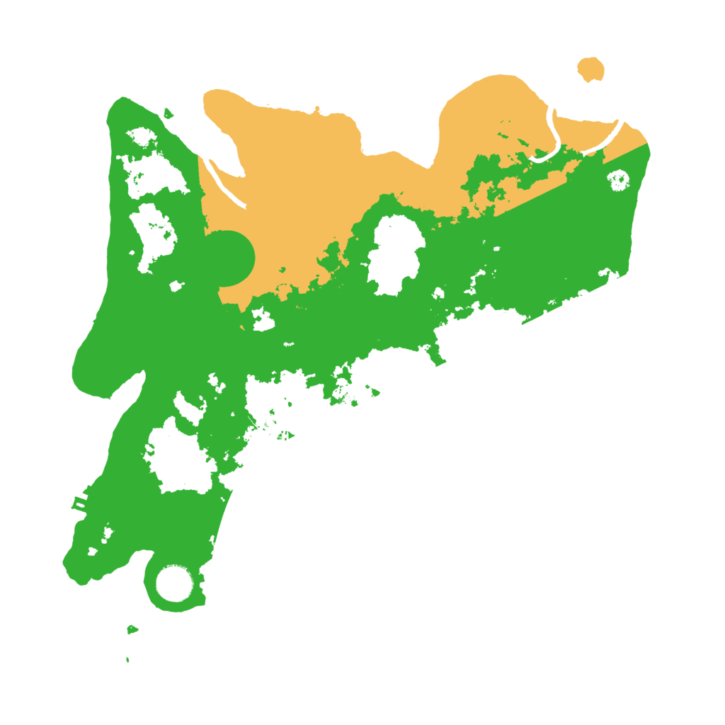 Biome Rust Map: Procedural Map, Size: 3500, Seed: 11988887