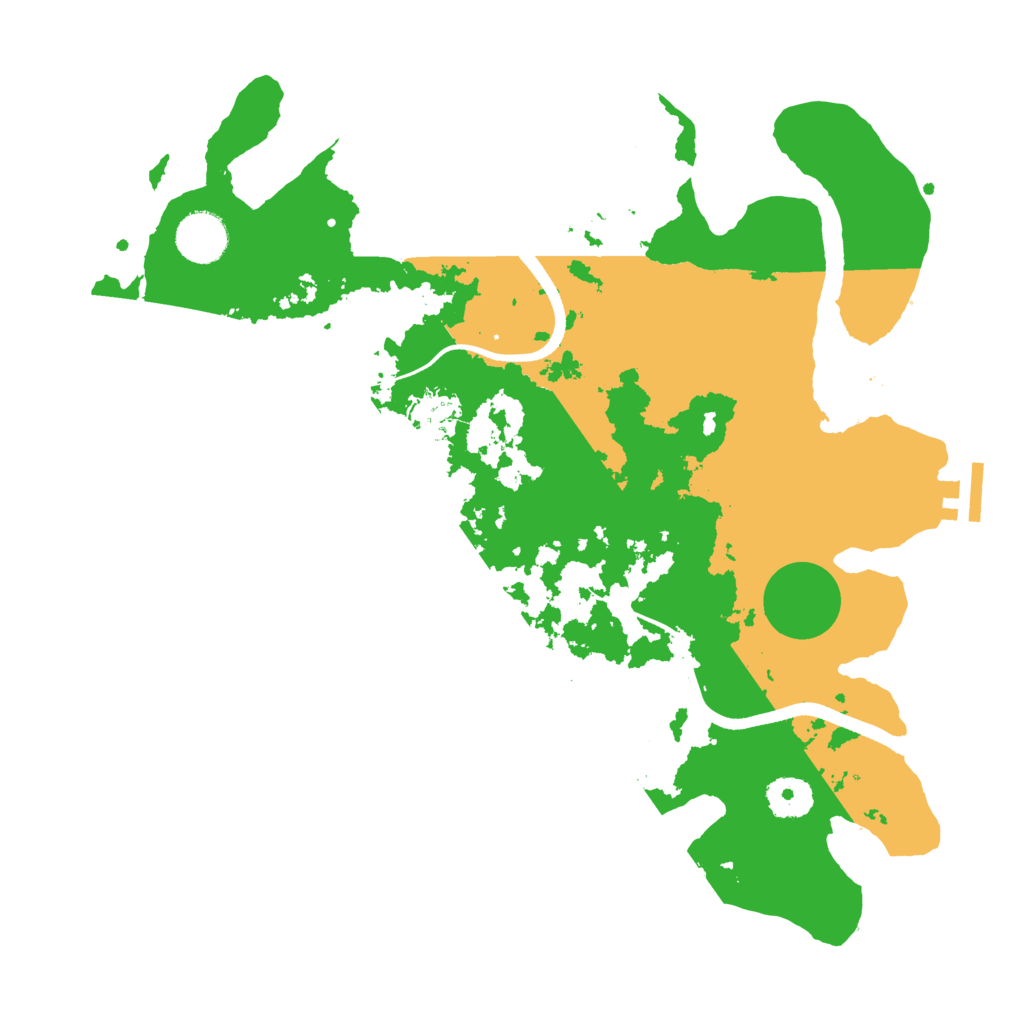 Biome Rust Map: Procedural Map, Size: 3500, Seed: 23549965