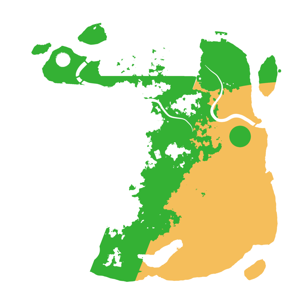 Biome Rust Map: Procedural Map, Size: 3750, Seed: 1028395421