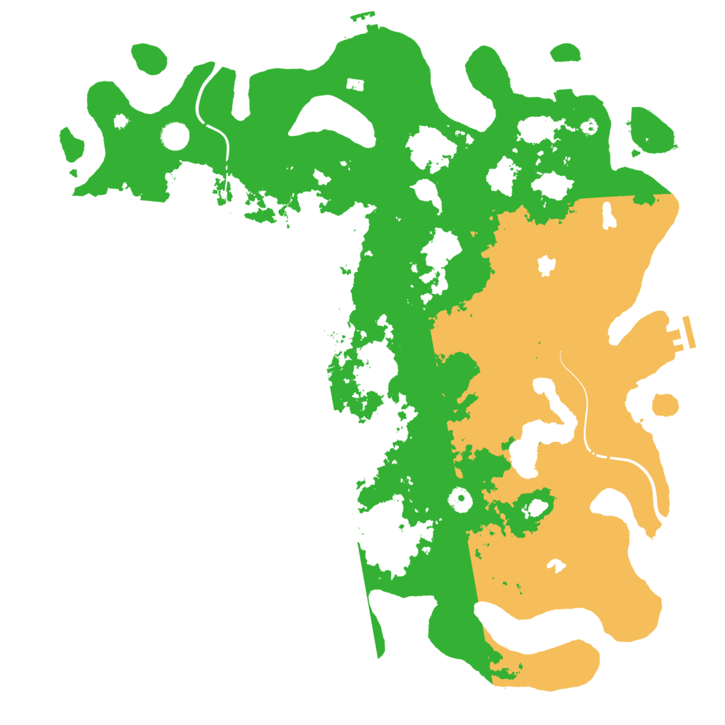 Biome Rust Map: Procedural Map, Size: 4500, Seed: 1160437071