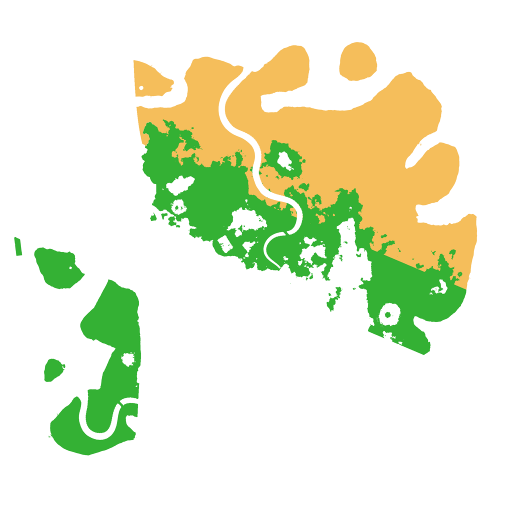 Biome Rust Map: Procedural Map, Size: 3500, Seed: 74577786