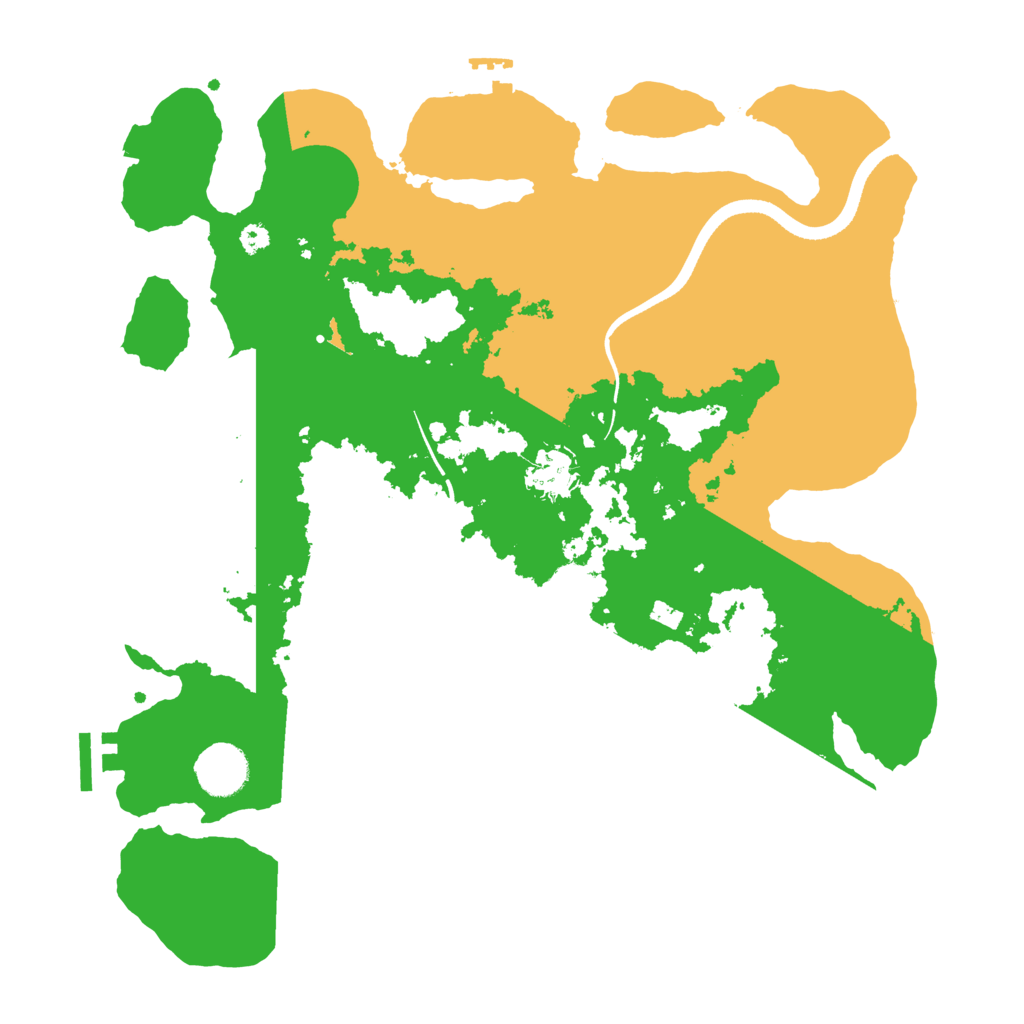 Biome Rust Map: Procedural Map, Size: 3550, Seed: 47919765