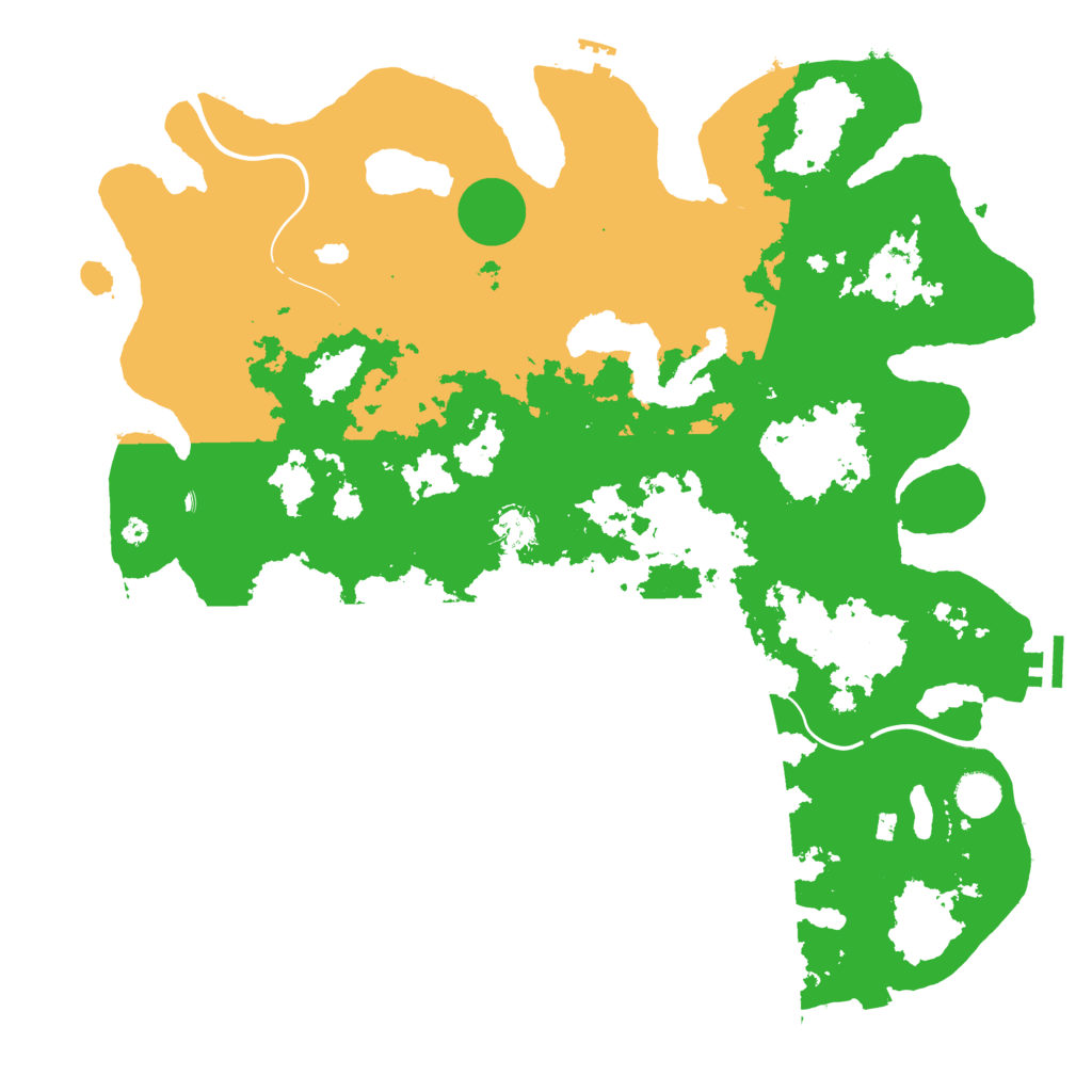 Biome Rust Map: Procedural Map, Size: 4250, Seed: 435451341