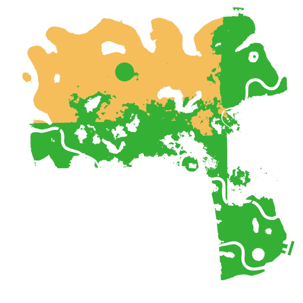 Biome Rust Map: Procedural Map, Size: 4250, Seed: 435451341