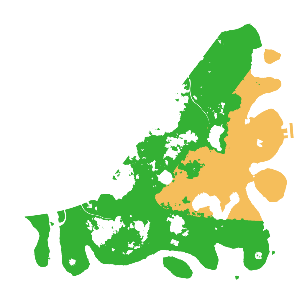 Biome Rust Map: Procedural Map, Size: 4100, Seed: 8935227