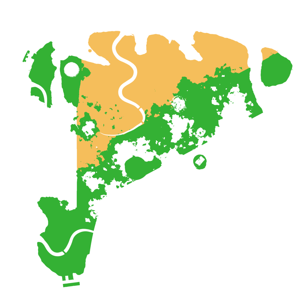 Biome Rust Map: Procedural Map, Size: 3700, Seed: 38700746