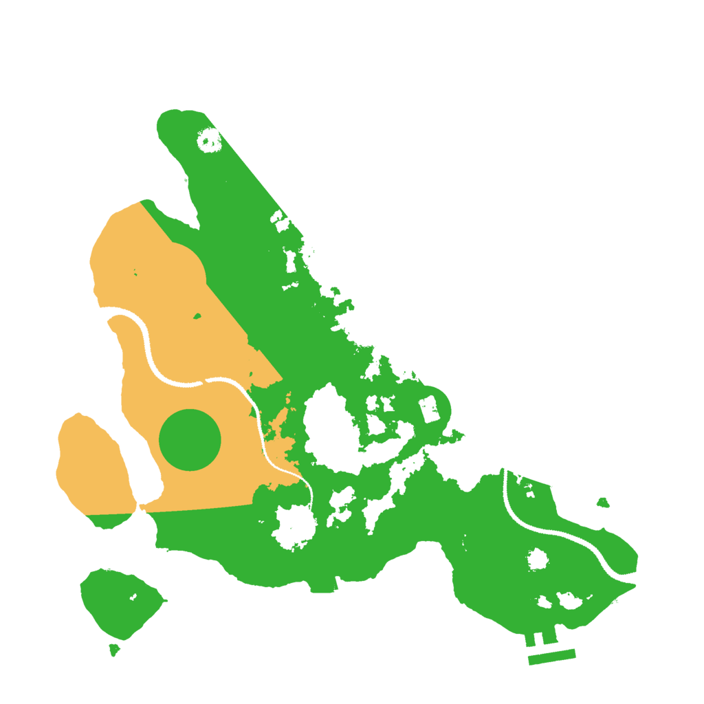 Biome Rust Map: Procedural Map, Size: 3000, Seed: 21256