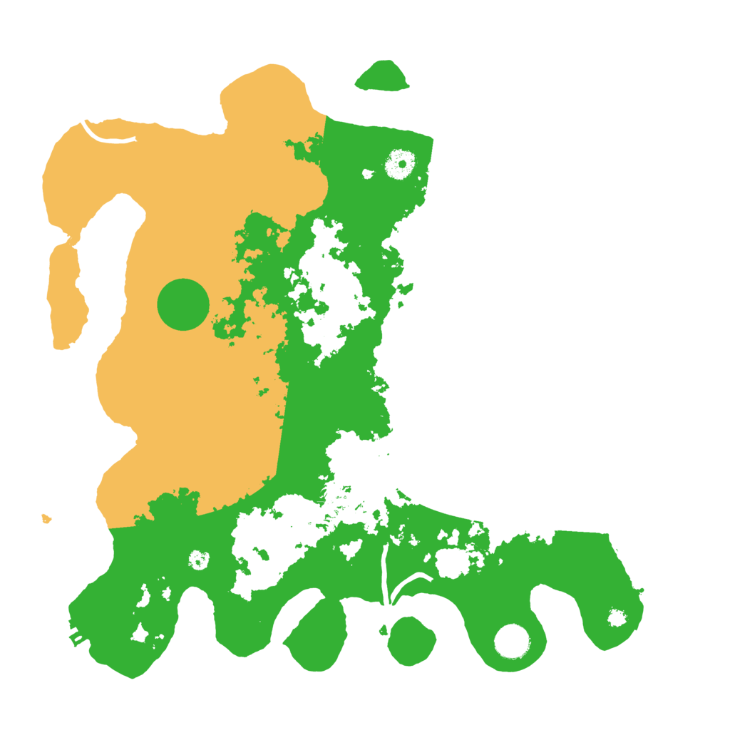 Biome Rust Map: Procedural Map, Size: 3700, Seed: 844074654