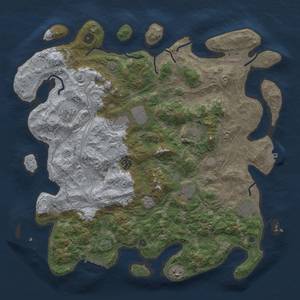 Thumbnail Rust Map: Procedural Map, Size: 4250, Seed: 1188560222, 16 Monuments