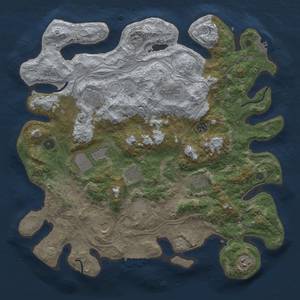 Thumbnail Rust Map: Procedural Map, Size: 4250, Seed: 1847829672, 18 Monuments