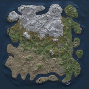 Thumbnail Rust Map: Procedural Map, Size: 4250, Seed: 414239717, 17 Monuments