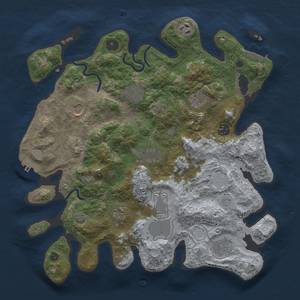 Thumbnail Rust Map: Procedural Map, Size: 3700, Seed: 1705540285, 18 Monuments