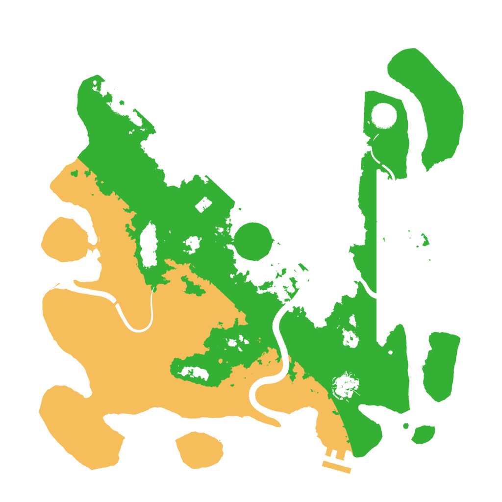 Biome Rust Map: Procedural Map, Size: 3500, Seed: 1578160606