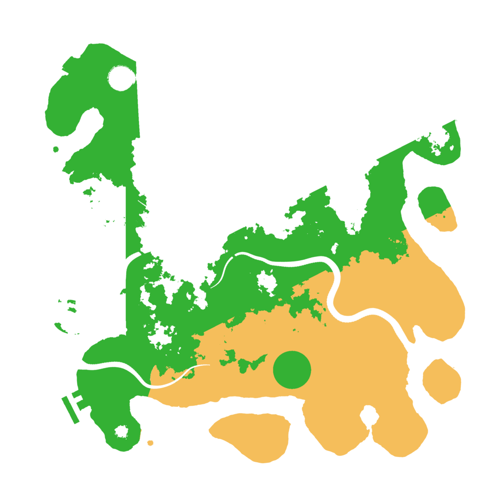 Biome Rust Map: Procedural Map, Size: 3500, Seed: 96326098