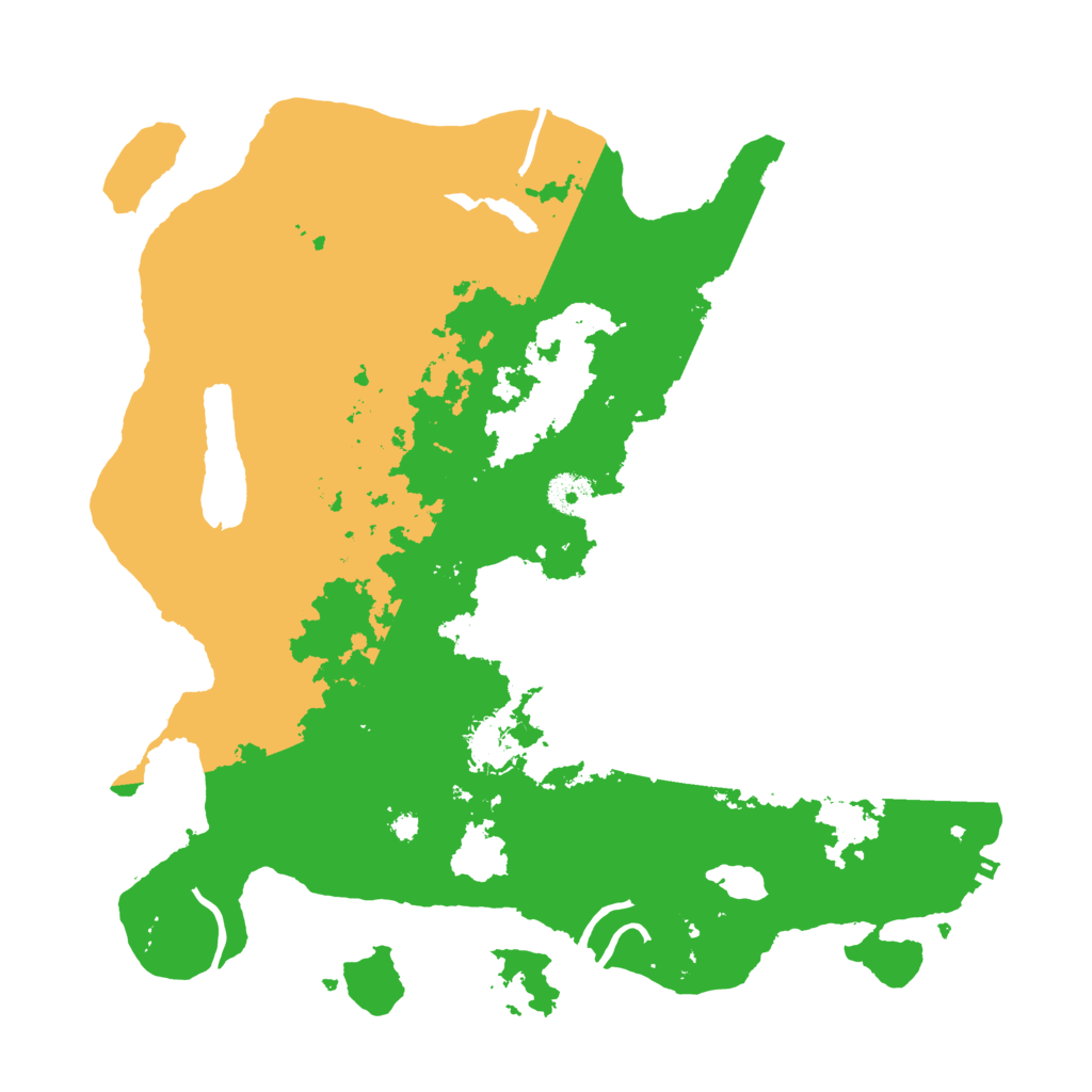 Biome Rust Map: Procedural Map, Size: 3700, Seed: 126351442