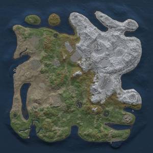 Thumbnail Rust Map: Procedural Map, Size: 3700, Seed: 3500546, 17 Monuments