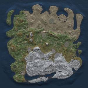 Thumbnail Rust Map: Procedural Map, Size: 4250, Seed: 9061546, 19 Monuments