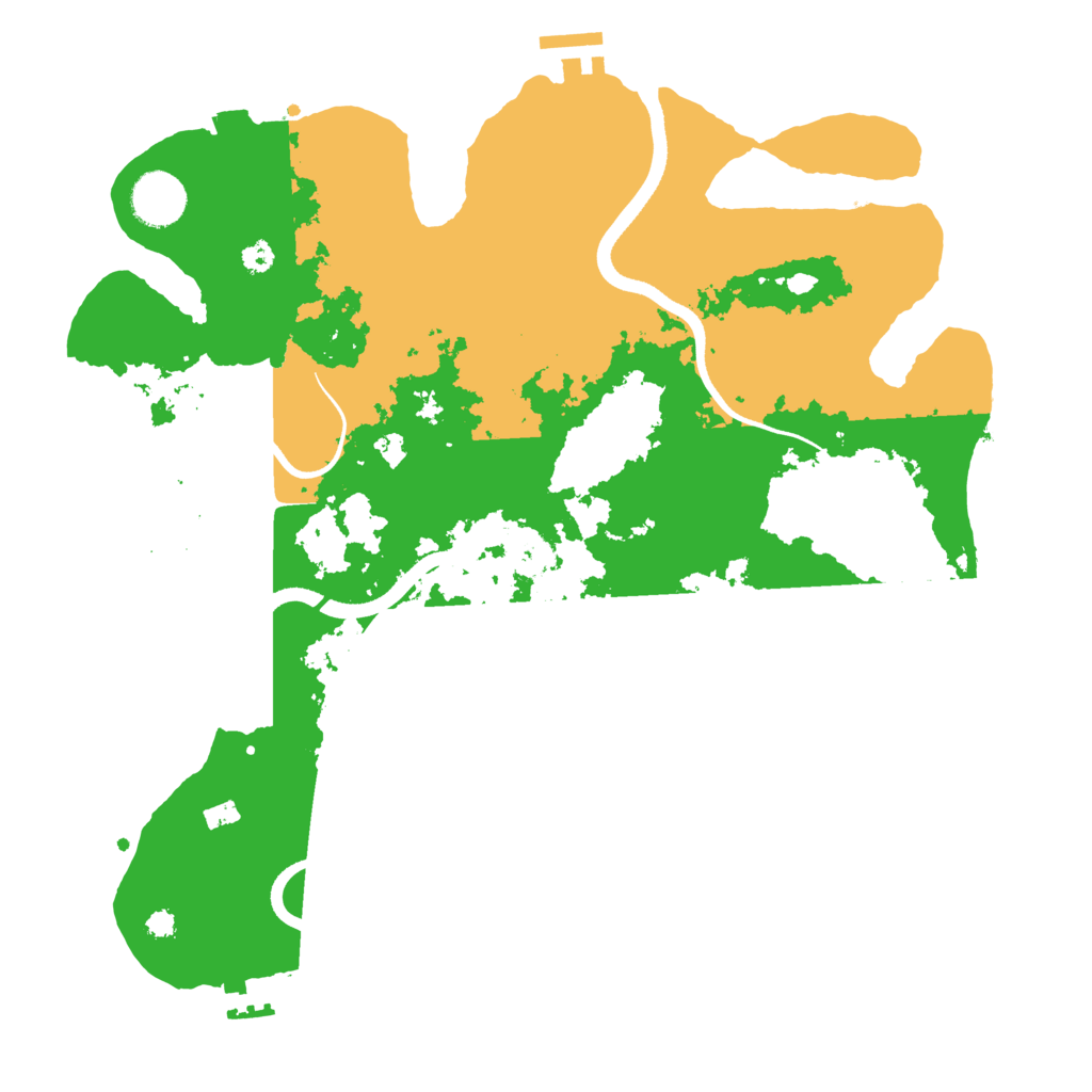 Biome Rust Map: Procedural Map, Size: 3500, Seed: 10140288