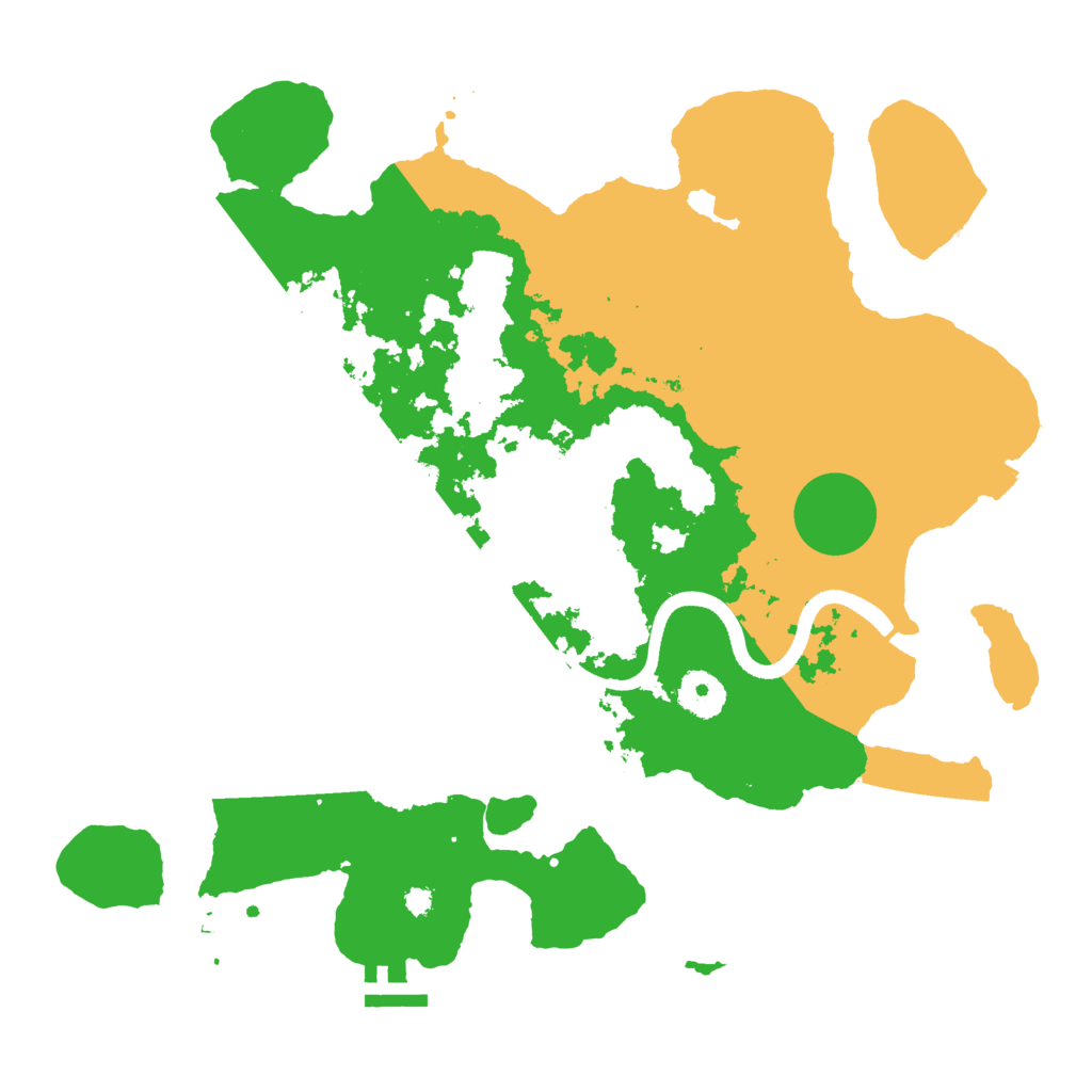 Biome Rust Map: Procedural Map, Size: 3500, Seed: 1838853008