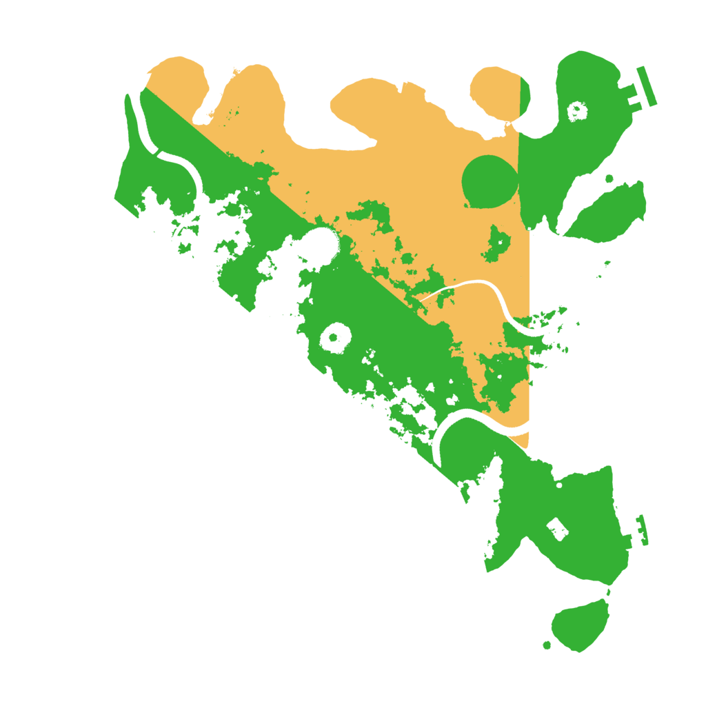 Biome Rust Map: Procedural Map, Size: 3500, Seed: 54437384