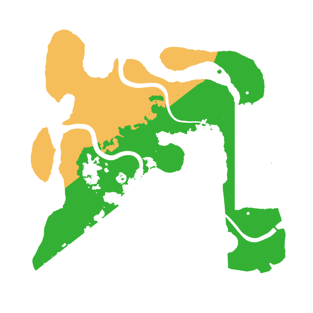 Biome Rust Map: Procedural Map, Size: 3000, Seed: 10593