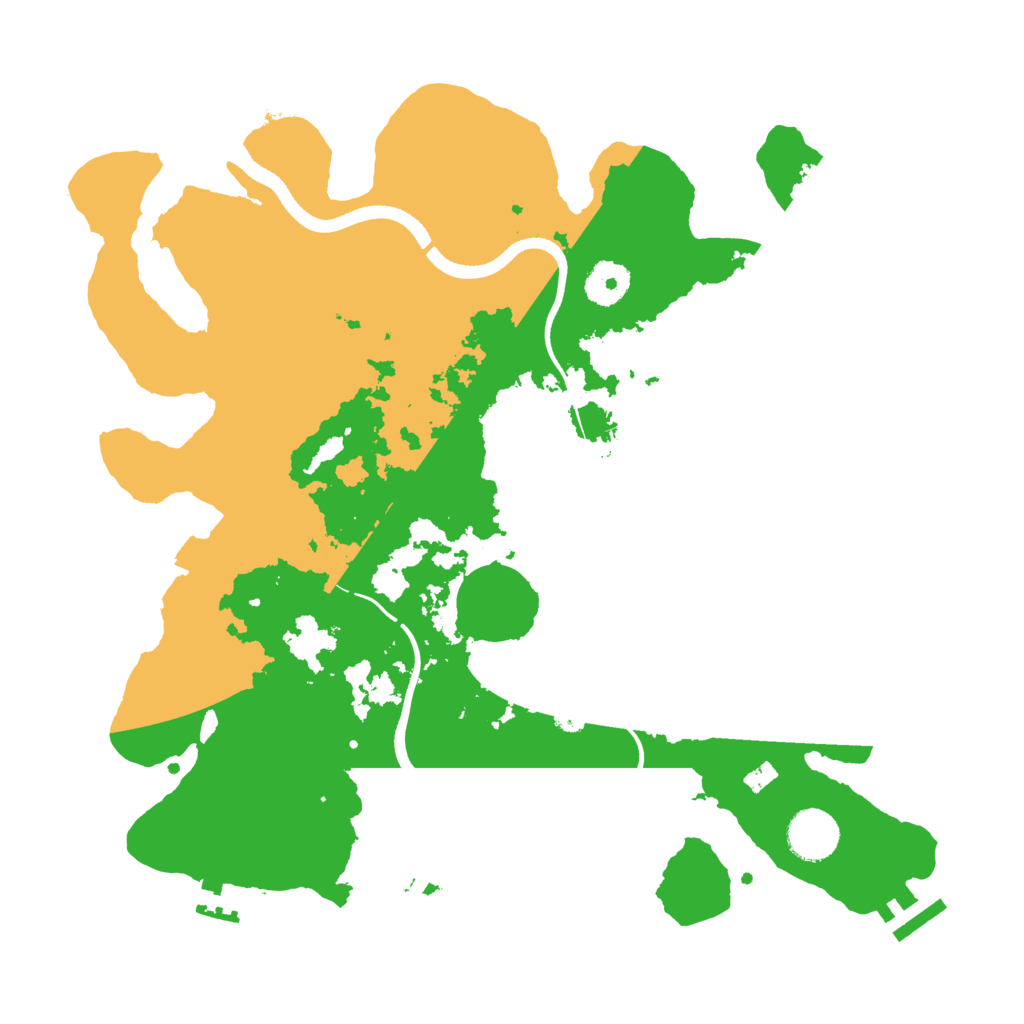 Biome Rust Map: Procedural Map, Size: 3500, Seed: 393014939