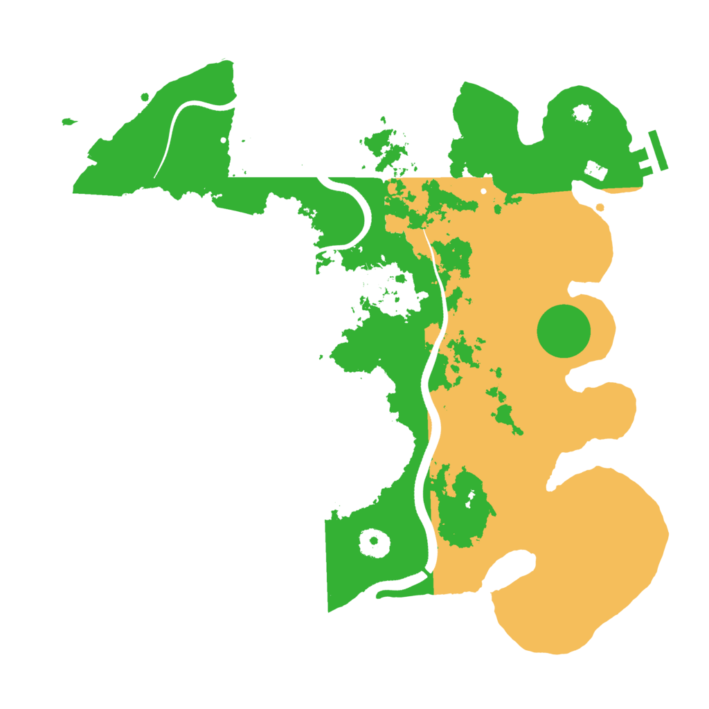 Biome Rust Map: Procedural Map, Size: 3500, Seed: 45778063