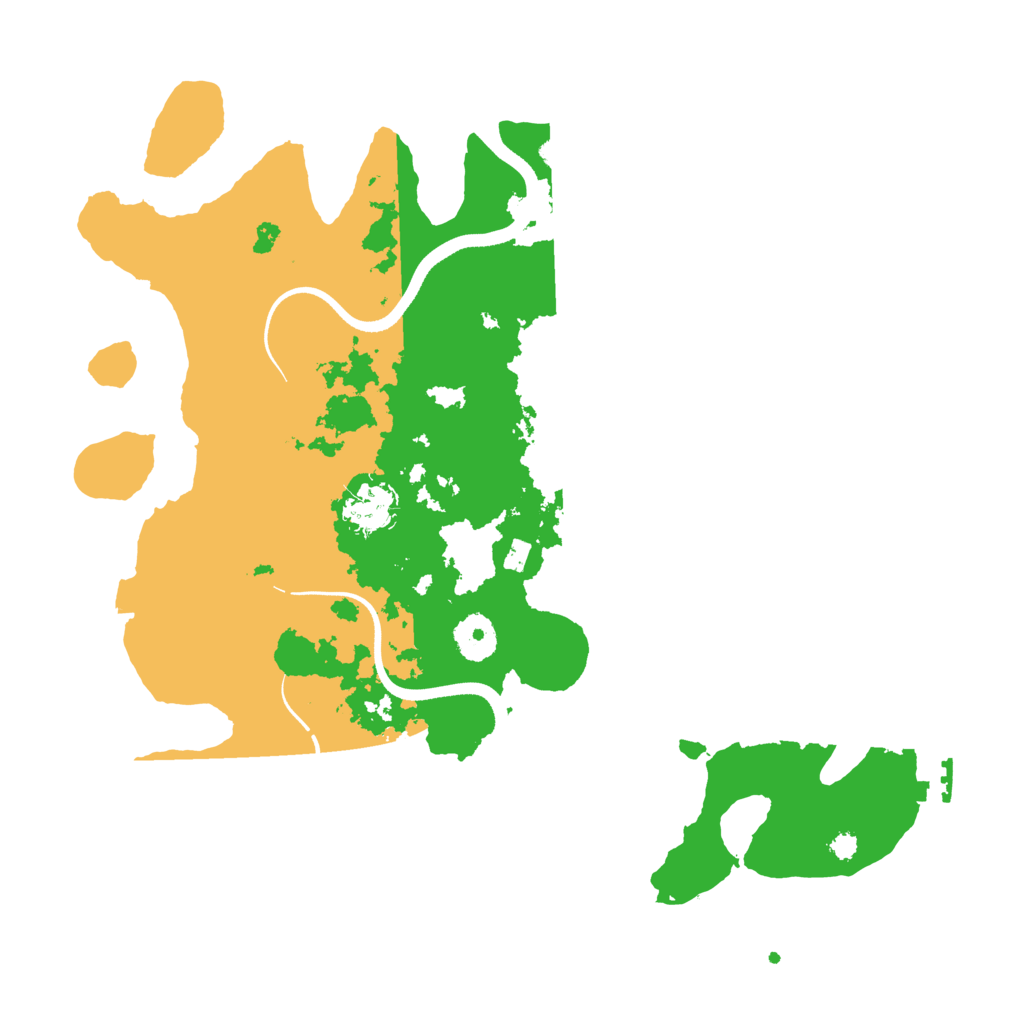 Biome Rust Map: Procedural Map, Size: 3500, Seed: 604308217
