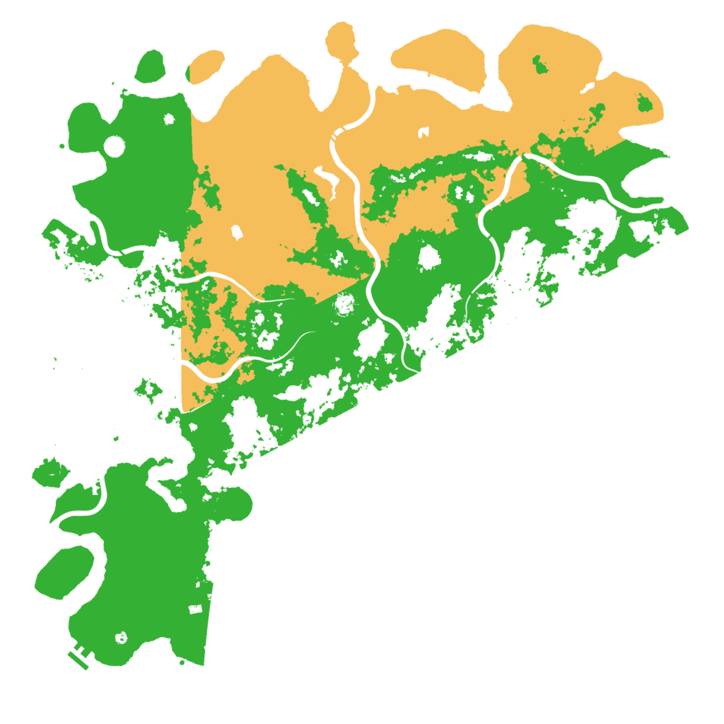 Biome Rust Map: Procedural Map, Size: 6000, Seed: 1492845055