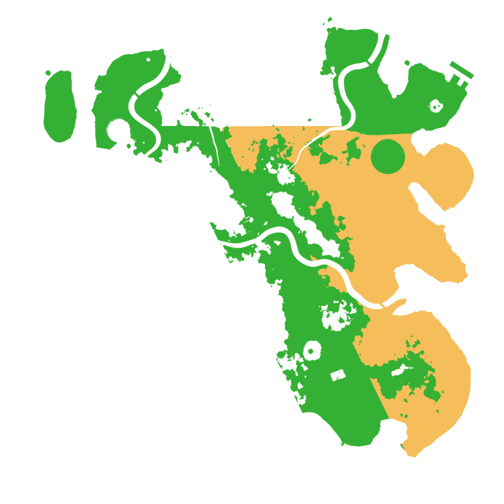 Biome Rust Map: Procedural Map, Size: 3900, Seed: 45381307