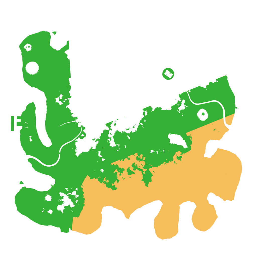 Biome Rust Map: Procedural Map, Size: 3500, Seed: 12121221