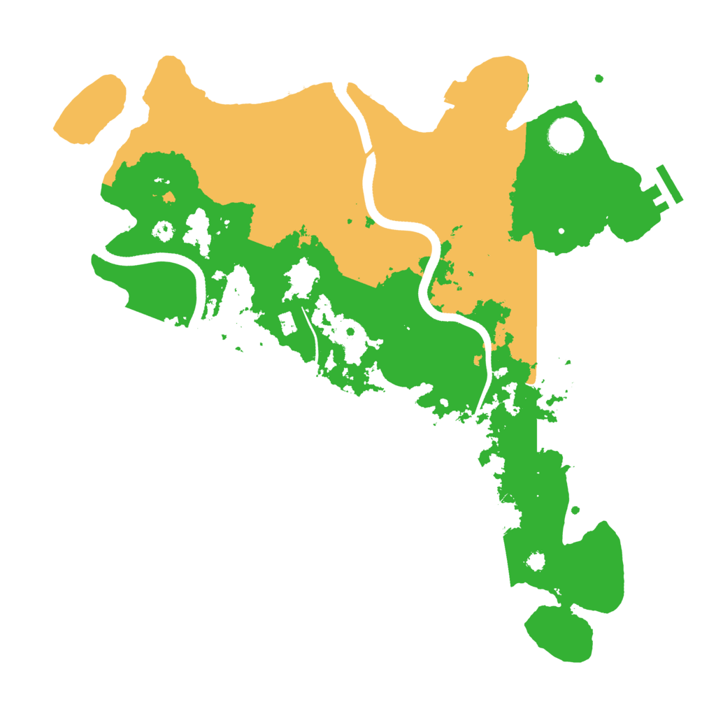 Biome Rust Map: Procedural Map, Size: 3500, Seed: 396600501