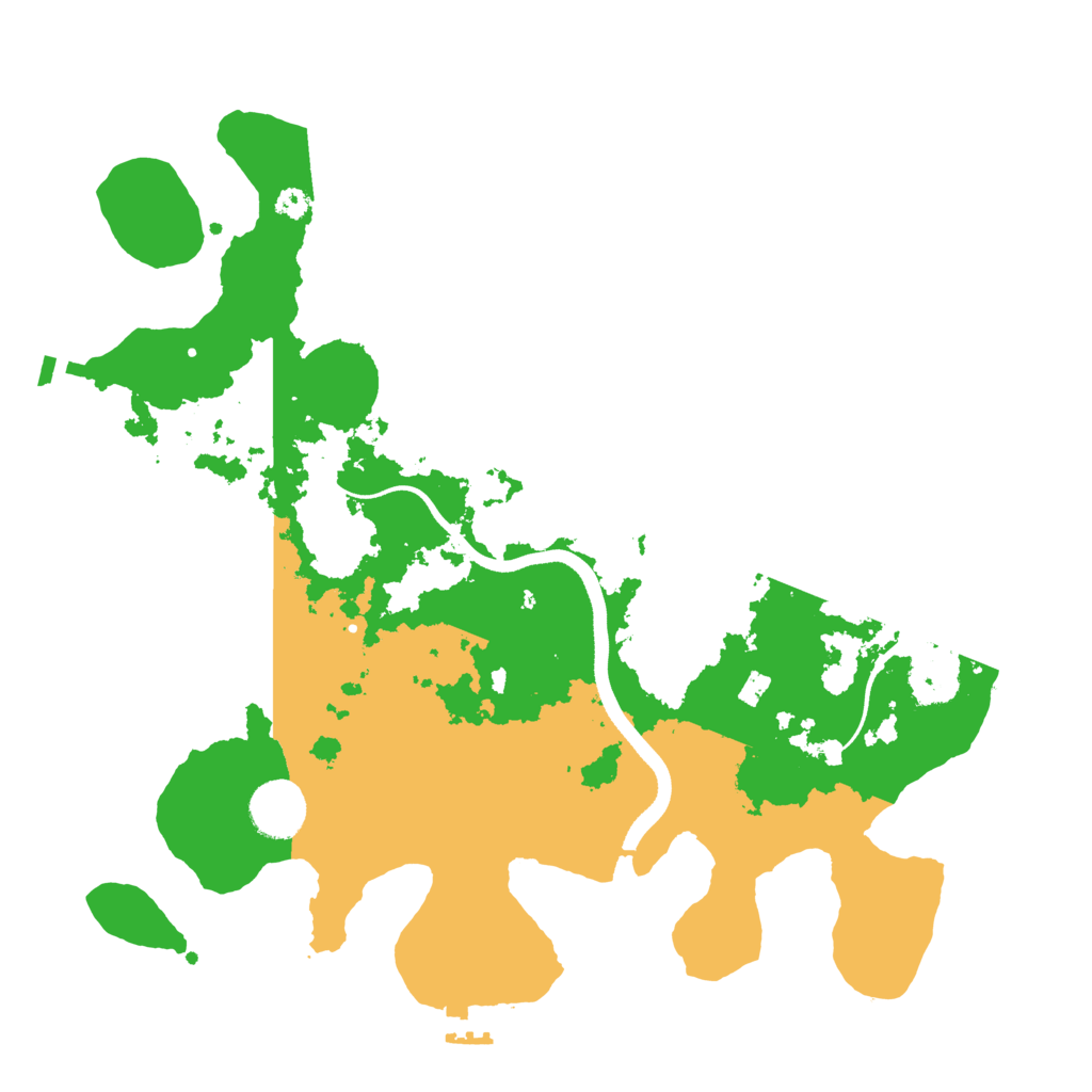 Biome Rust Map: Procedural Map, Size: 3500, Seed: 392262725