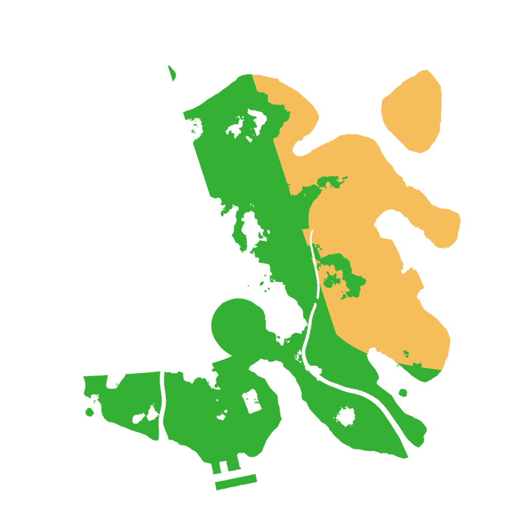 Biome Rust Map: Procedural Map, Size: 2500, Seed: 833352028