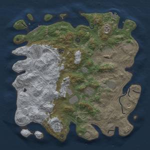 Thumbnail Rust Map: Procedural Map, Size: 4250, Seed: 641038843, 19 Monuments