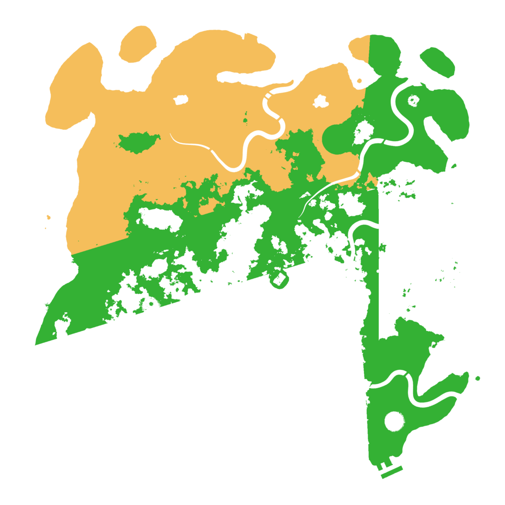 Biome Rust Map: Procedural Map, Size: 4500, Seed: 842215844