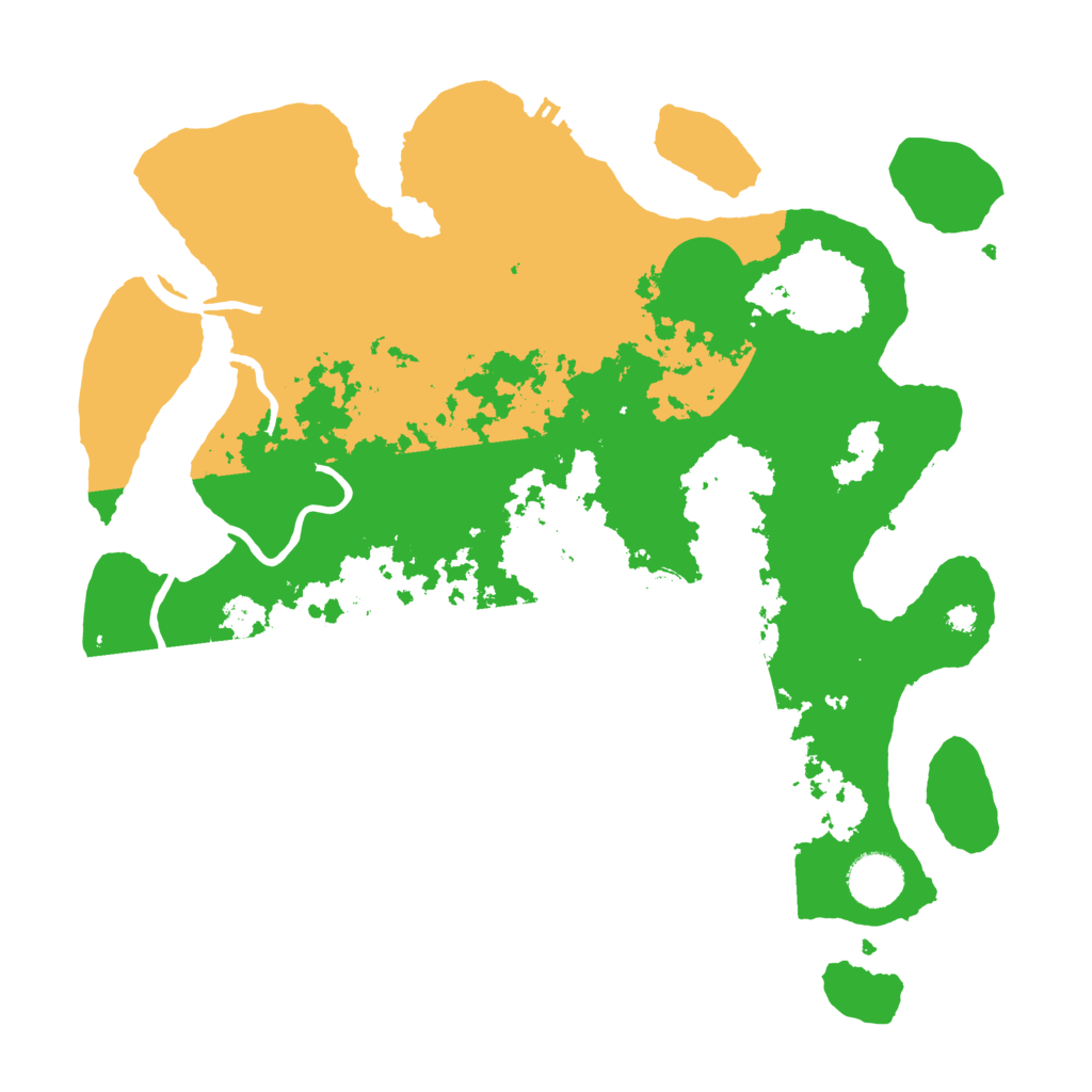 Biome Rust Map: Procedural Map, Size: 3500, Seed: 1116702199