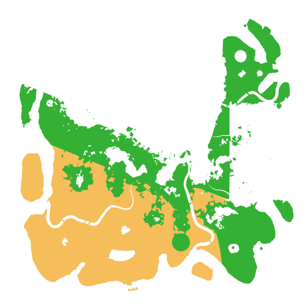 Biome Rust Map: Procedural Map, Size: 4500, Seed: 1999215830