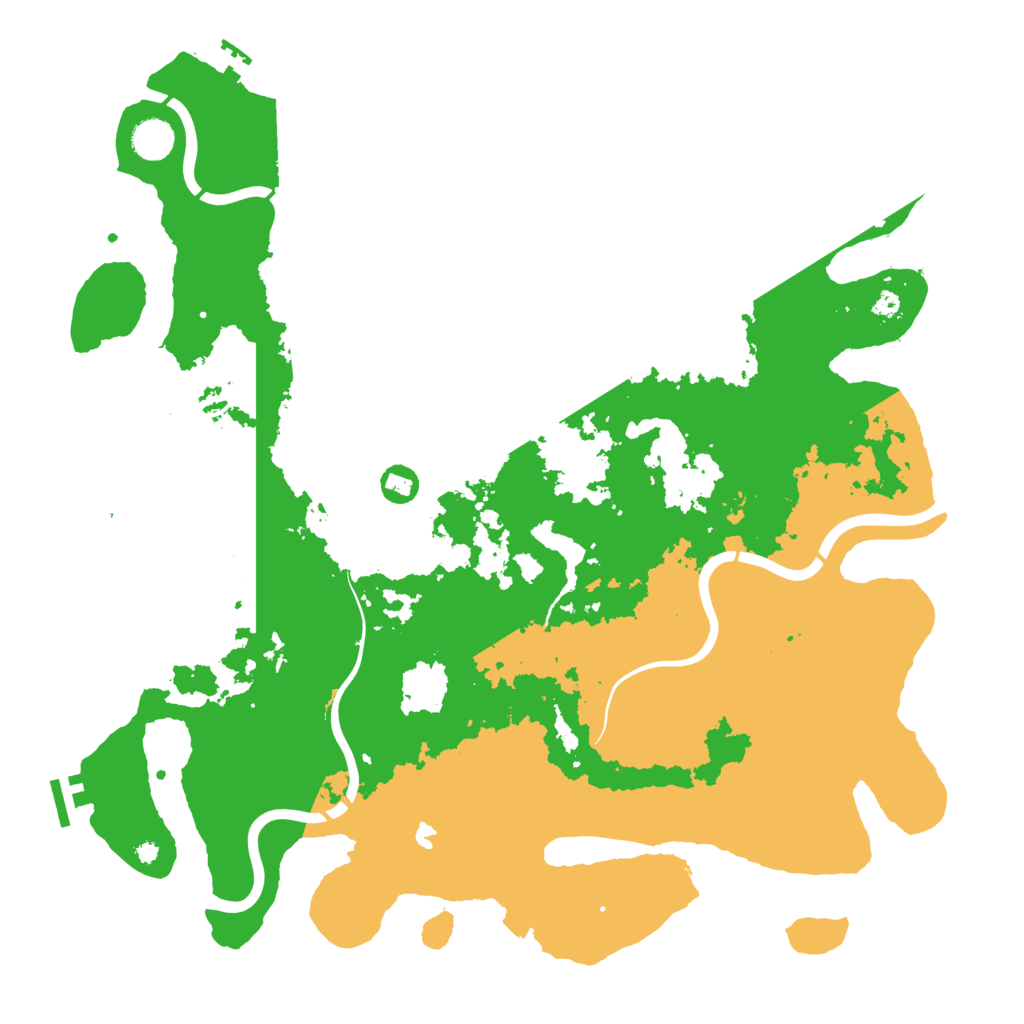 Biome Rust Map: Procedural Map, Size: 4300, Seed: 24565907