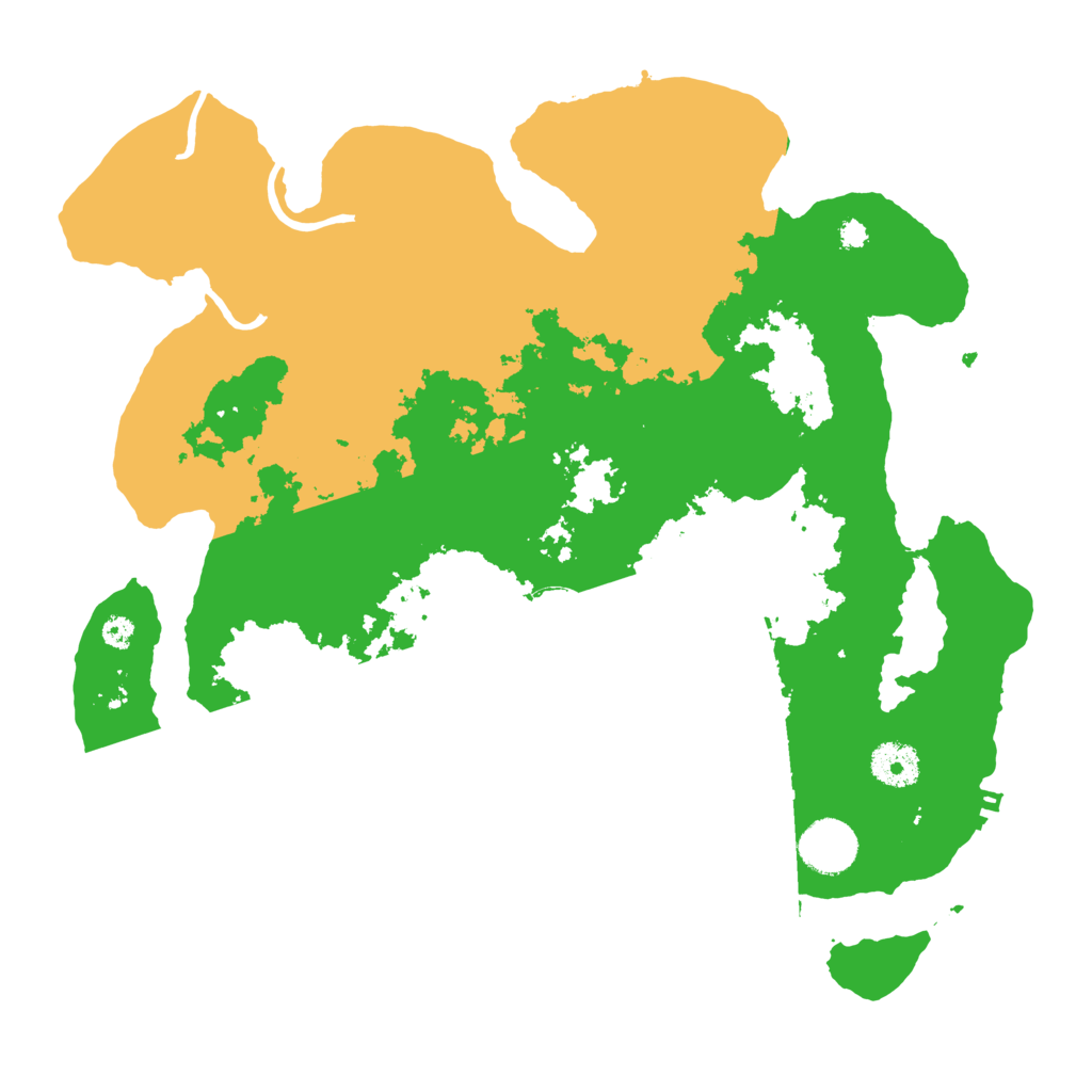 Biome Rust Map: Procedural Map, Size: 3500, Seed: 23368065