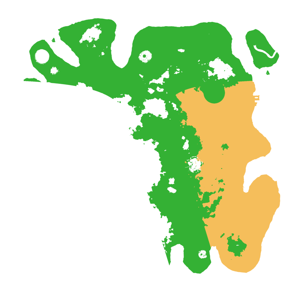 Biome Rust Map: Procedural Map, Size: 3700, Seed: 88154382