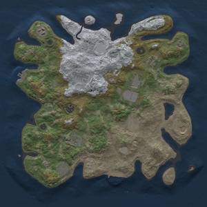 Thumbnail Rust Map: Procedural Map, Size: 3700, Seed: 6473826, 18 Monuments