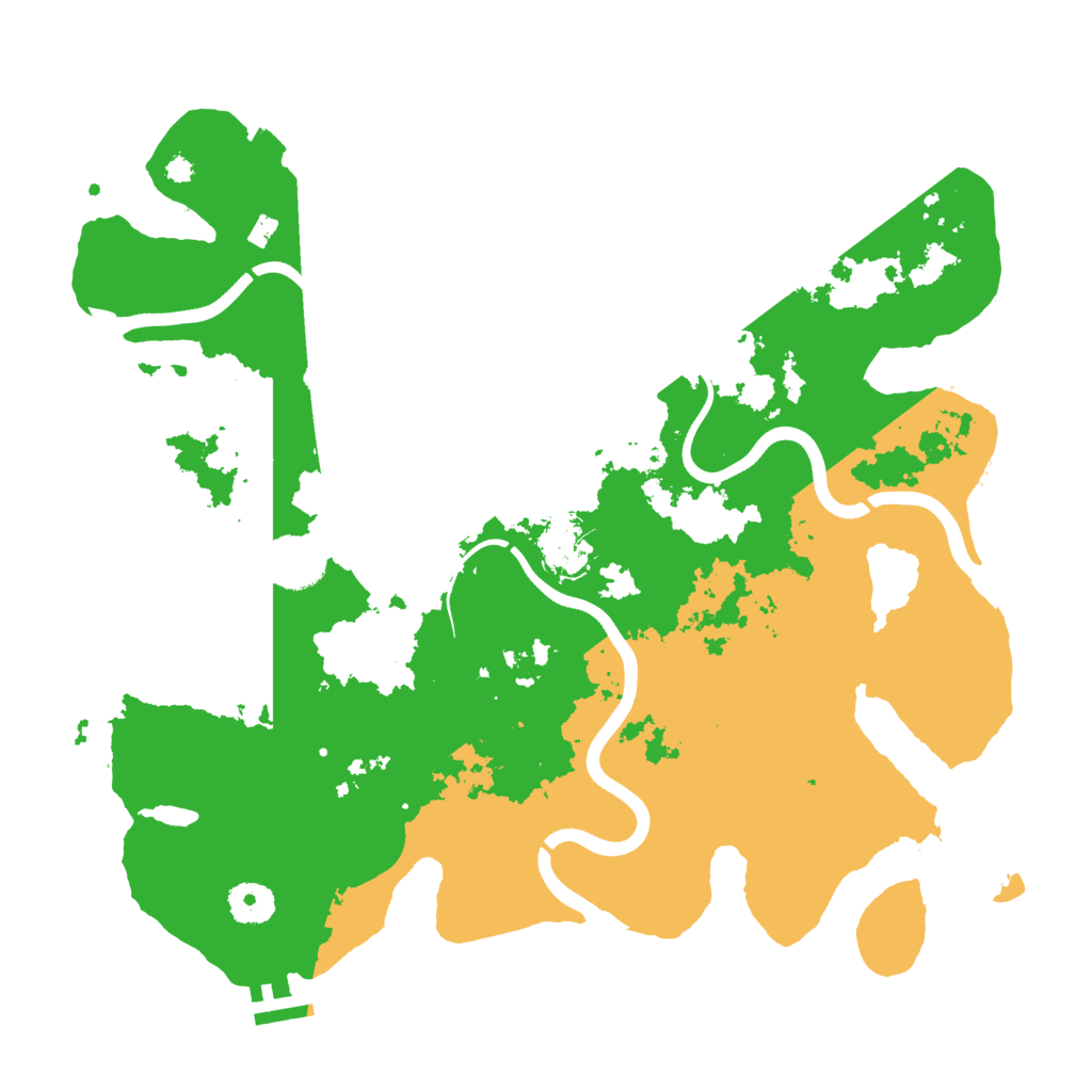 Biome Rust Map: Procedural Map, Size: 3700, Seed: 6473826