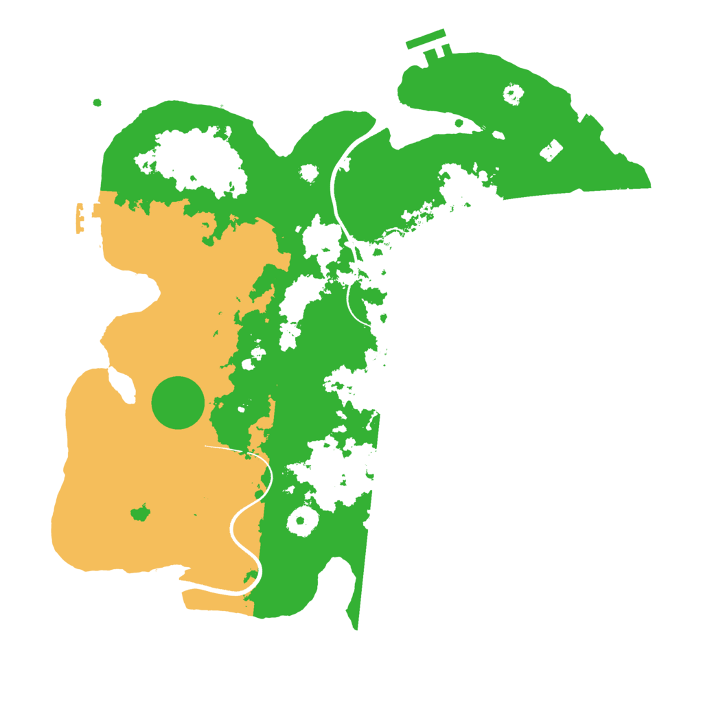 Biome Rust Map: Procedural Map, Size: 3500, Seed: 6474409