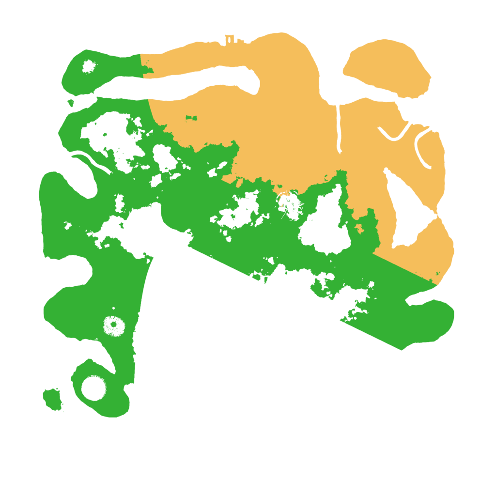 Biome Rust Map: Procedural Map, Size: 3550, Seed: 96660927